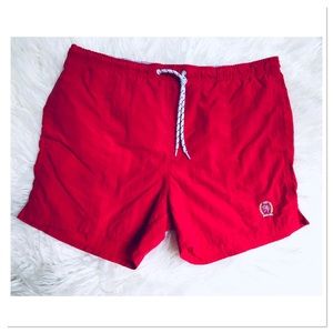 Tommy Hilfiger Red Swim Trunks
